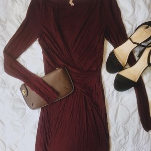 🌸Burgundy Bodycon Dress